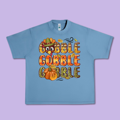 Gobble Gobble Turkey Thanksgiving Urban Heavy Tee Designed By Nancycooperartshop