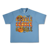 Pebble Blue Gobble gobble turkey Thanksgiving Urban Heavy Tee - NancyCooperArtShop