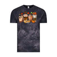 Cloud Black Pumpkin Spice Coffee Cups Vintage Tee - texasbilliewilder