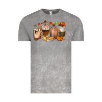 Cloud Rock Pumpkin Spice Coffee Cups Vintage Tee - texasbilliewilder