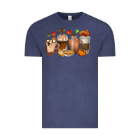 Pumpkin Spice Coffee Cups Vintage Tee | Teevron