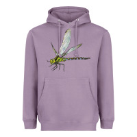 Lavender Blue And Yellow Dragonfly Heavyweight Hoodie - LillyAllenDesigns