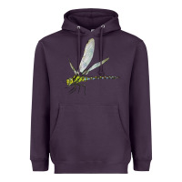 Plum Blue And Yellow Dragonfly Heavyweight Hoodie - LillyAllenDesigns
