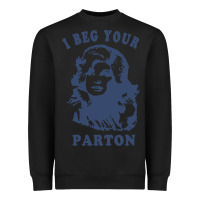 Black i beg your parton retro Heavyweight Sweatshirt - lanVoArt