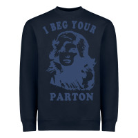 Navy i beg your parton retro Heavyweight Sweatshirt - lanVoArt