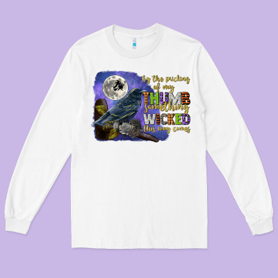 Something Wicked This Way Comes Long Sleeve Tee Designed By Cowgirlartshop