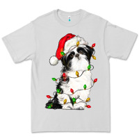 Dove Grey christmas shih tzu dog Premium Tee - LillyAllenDesigns