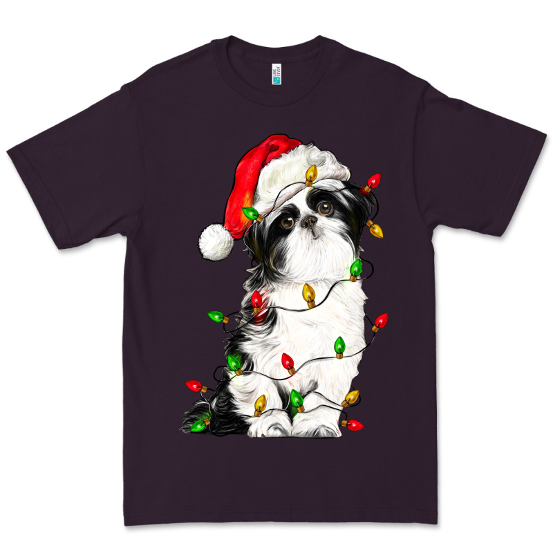 Christmas Shih Tzu Dog Premium Tee by LillyAllenDesigns | Teevron