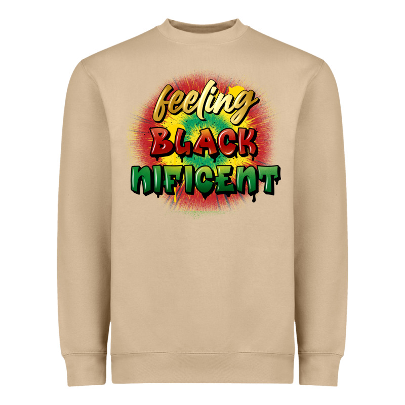 Feeling Blacknificent Heavyweight Sweatshirt by FaDigitalArtStudio | Teevron