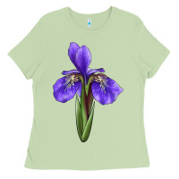 Matcha Iris Flower Ladies Tee - LillyAllenDesigns