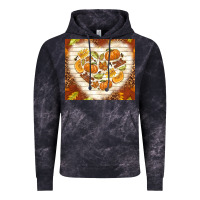 Cloud Black fall heart with leopard Vintage Hoodie - TumblerDesignByShophia