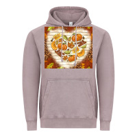 Vintage Zinc fall heart with leopard Vintage Hoodie - TumblerDesignByShophia