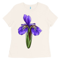 Bone Iris Flower Ladies Tee - LillyAllenDesigns