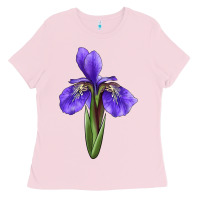 Bubblegum Pink Iris Flower Ladies Tee - LillyAllenDesigns