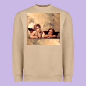 Hot Trend Angels Raphael Cupid Cherubs Art Valentine Angel Heavyweight Sweatshirt Designed By Lanvoart