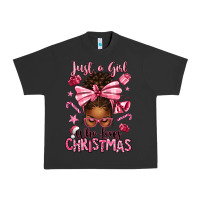 Pigment Black just a girl who loves pink christmas afro messy bu Urban Heavy Tee - texasbilliewilder