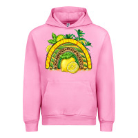 Fuchsia Pink lemon  rainbow Urban Hoodie - BarkalooDesign