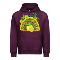 Mauve Wine lemon  rainbow Urban Hoodie - BarkalooDesign
