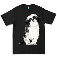 Black shih tzu dog Premium Tee - LillyAllenDesigns