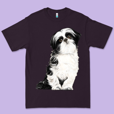 Shih Tzu Dog Premium Tee Designed By Lillyallendesigns