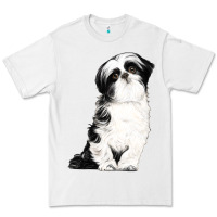 White shih tzu dog Premium Tee - LillyAllenDesigns