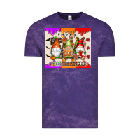 Cloud Purple Happy Hallothanksmas gnomes Vintage Tee - texasbilliewilder