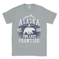 Heather Grey Alaska The Last Frontier Classic Tee - lanVoArt
