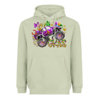 Matcha mardi gras monster truck Heavyweight Hoodie - RacoonDesign