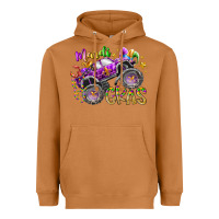 Meerkat mardi gras monster truck Heavyweight Hoodie - RacoonDesign