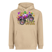 Mushroom mardi gras monster truck Heavyweight Hoodie - RacoonDesign