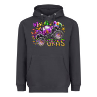 Smoke mardi gras monster truck Heavyweight Hoodie - RacoonDesign