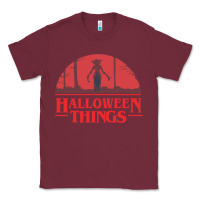 Burgundy Halloween Things Strange Halloween Classic Tee - lanVoArt
