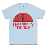 Dusty Blue Halloween Things Strange Halloween Classic Tee - lanVoArt