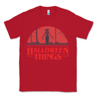 Red Halloween Things Strange Halloween Classic Tee - lanVoArt
