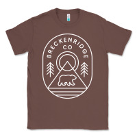 Chestnut Breckenridge Colorado Bear Mountains Trees Hiking Classic Tee - lanVoArt