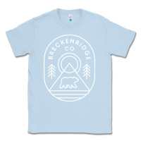 Dusty Blue Breckenridge Colorado Bear Mountains Trees Hiking Classic Tee - lanVoArt