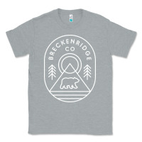 Heather Grey Breckenridge Colorado Bear Mountains Trees Hiking Classic Tee - lanVoArt