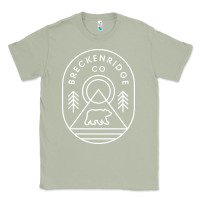 Matcha Breckenridge Colorado Bear Mountains Trees Hiking Classic Tee - lanVoArt