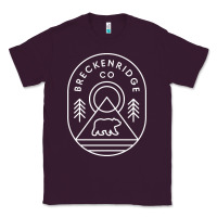 Breckenridge Colorado Bear Mountains Trees Hiking Classic Tee | Teevron