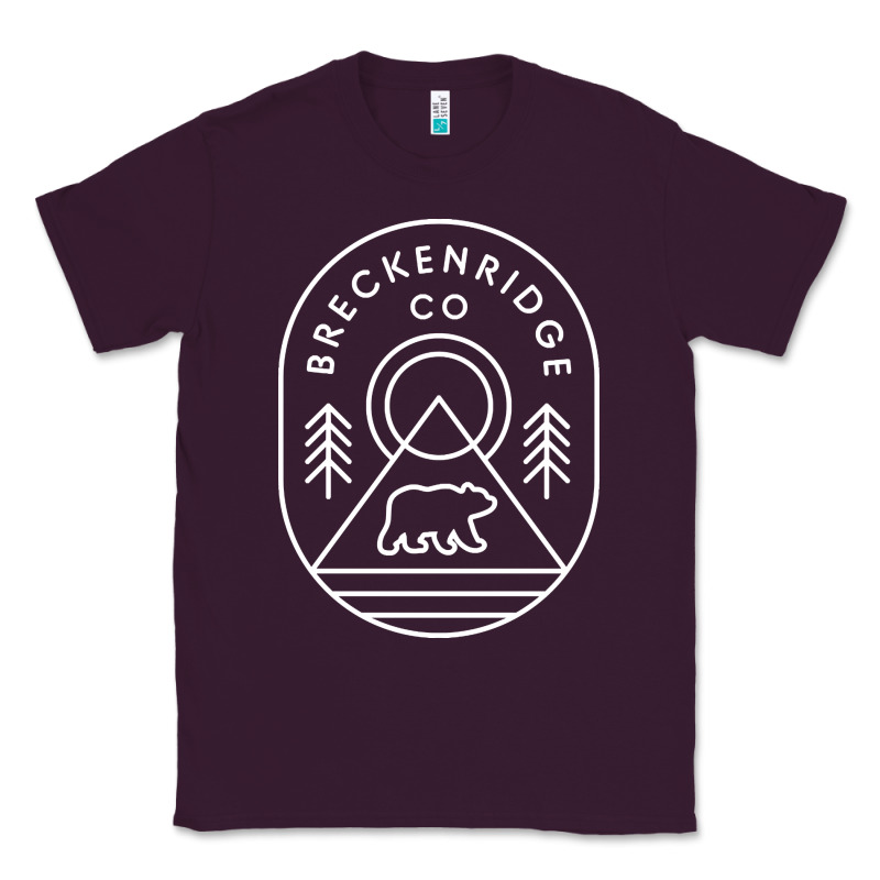 Breckenridge Colorado Bear Mountains Trees Hiking Classic Tee by lanVoArt | Teevron