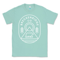 Seafoam Breckenridge Colorado Bear Mountains Trees Hiking Classic Tee - lanVoArt