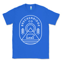 True Royal Breckenridge Colorado Bear Mountains Trees Hiking Classic Tee - lanVoArt