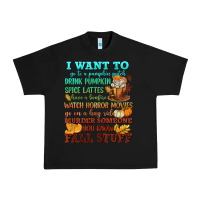 Black I want to Fall stuff Urban Heavy Tee - NancyCooperArtShop