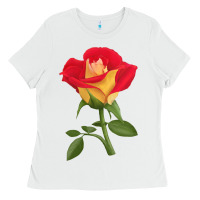 White Ketchup And Mustard Rose Ladies Tee - LillyAllenDesigns
