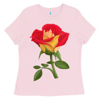 Bubblegum Pink Ketchup And Mustard Rose Ladies Tee - LillyAllenDesigns