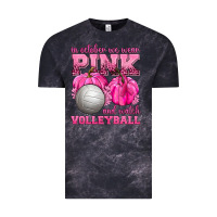 Cloud Black In October We Wear Pink and Watch Volleyball Vintage Tee - texasbilliewilder