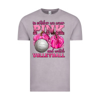 Vintage Zinc In October We Wear Pink and Watch Volleyball Vintage Tee - texasbilliewilder