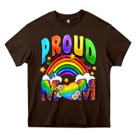 Chocolate Brown Western Proud Mom Heavy Core Tee - BundleAndBundleShop
