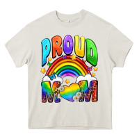Cream Western Proud Mom Heavy Core Tee - BundleAndBundleShop
