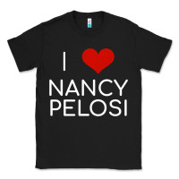 Black Limited Edition I Love Nancy Pelosi Heart Madam Speaker Democratic Pol Classic Tee - lanVoArt